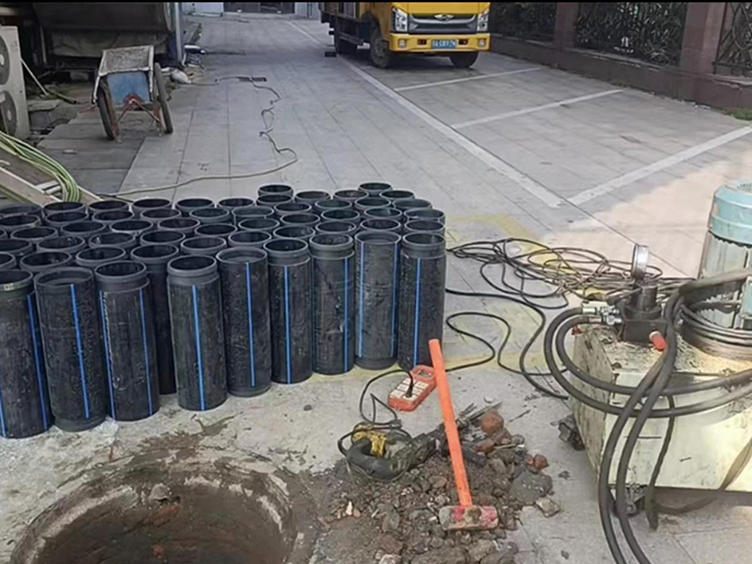 长坡镇PE置换管厂家 DN315置换管 非开挖管短管置换